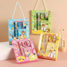 12 pcs Cute Cartoon Stationery Set