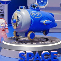 Airplane Water Bottle for Kids with Strap, Sipper and Straw | Leakproof, BPA-Free, 500ml