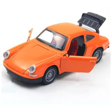 Porsche911Replica,Die-Cast Model Car 1:32 Scale, Orange with Opening Doors