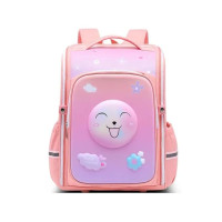 Smilie School Backpack for Kids - 20L - Pink