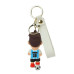 Football Player Ronaldo Messi 3D Rubber keychain