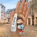 Football Player Ronaldo Messi 3D Rubber keychain